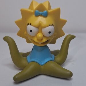 Yellow and Blue Octopus Figurine